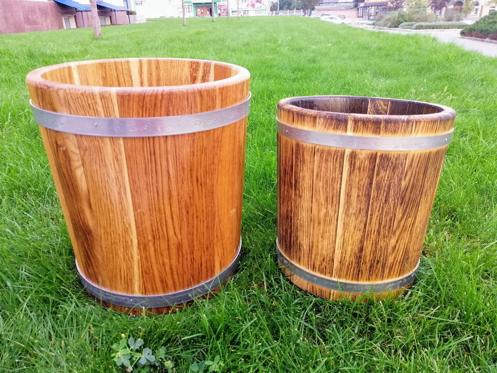 30-Gallon Barrel Planter