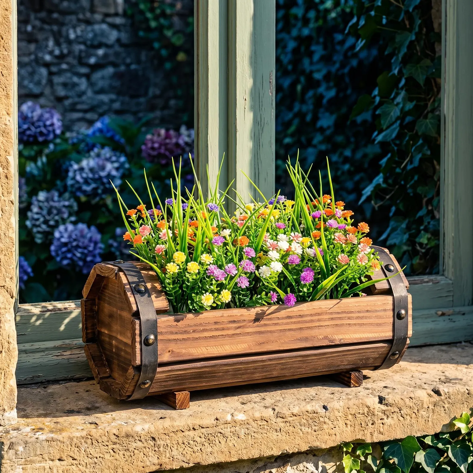 55-Gallon Barrel Planter - Full
