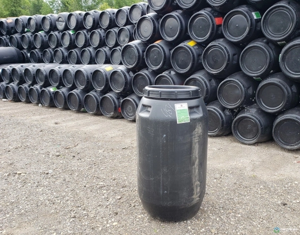 55-Gallon Food-Grade Plastic Barrel - Closed Top additional view