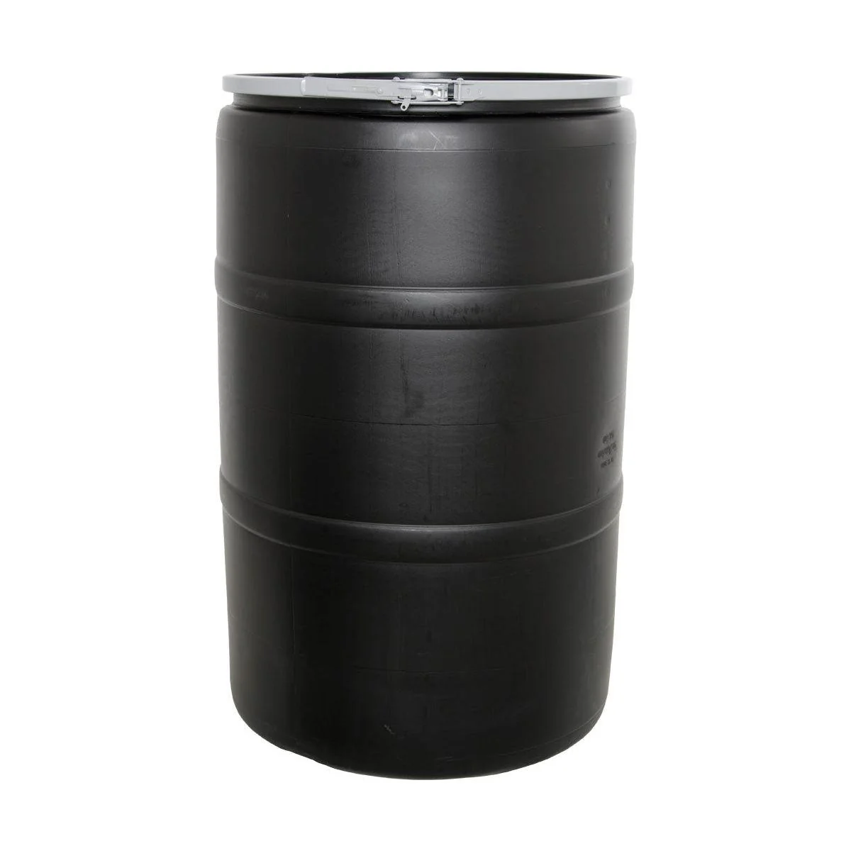 55-Gallon Plastic Barrel - Black UV-Resistant additional view
