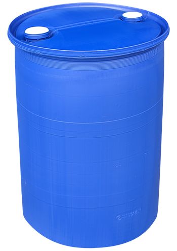 55-Gallon Plastic Barrel - Closed Top - Blue additional view