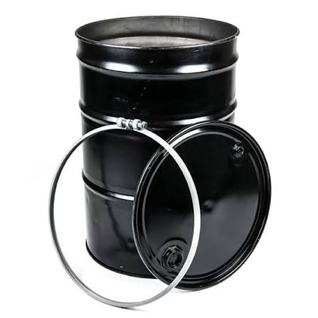 55-Gallon Steel Drum - Open Top - Reconditioned