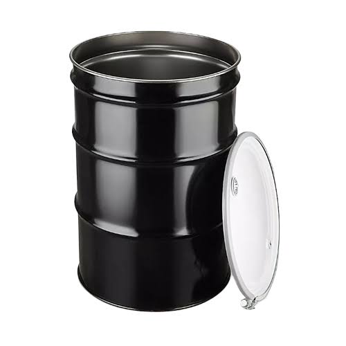 55-Gallon Steel Drum - Open Top - Reconditioned additional view