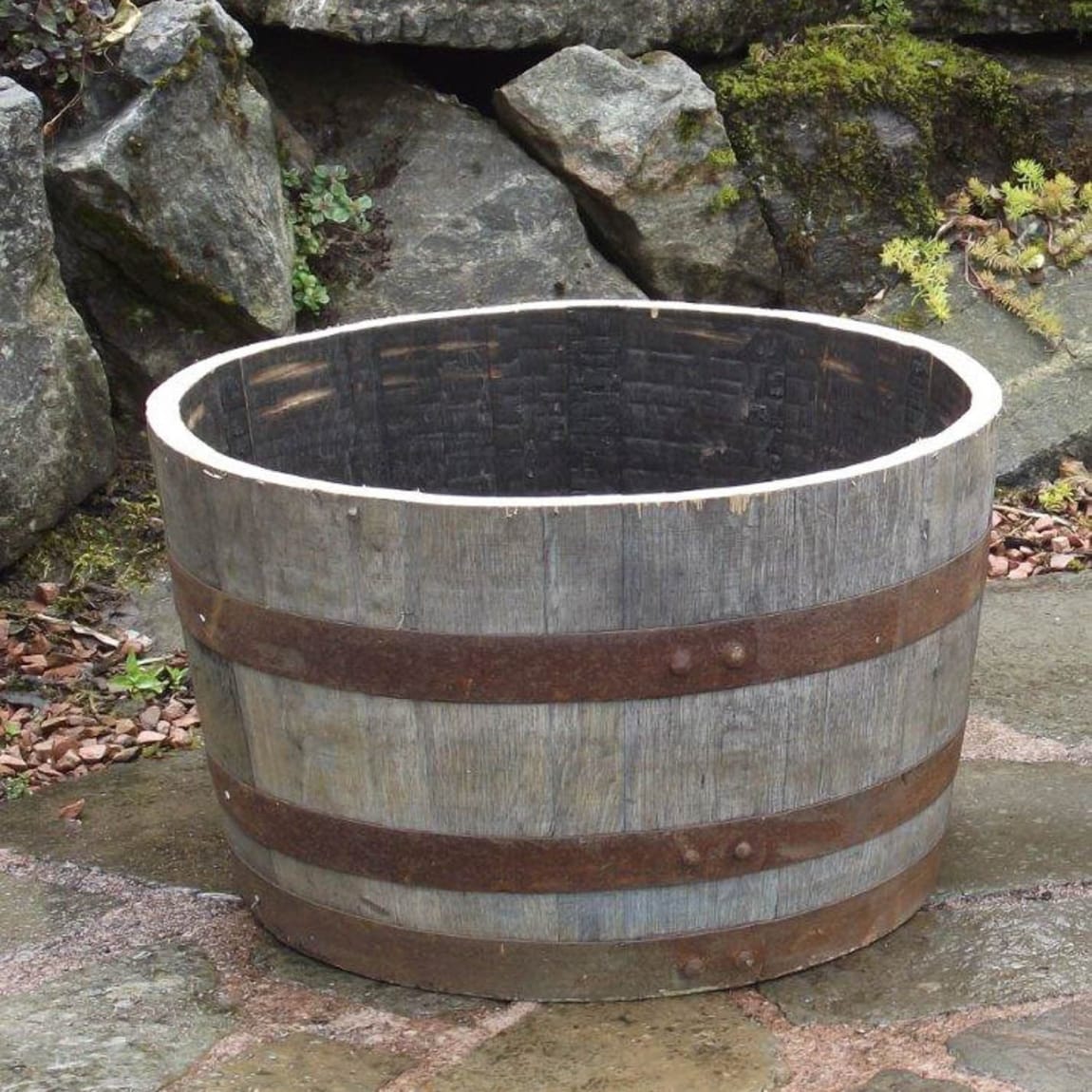 Half-Barrel Planter - Whiskey Barrel Style additional view