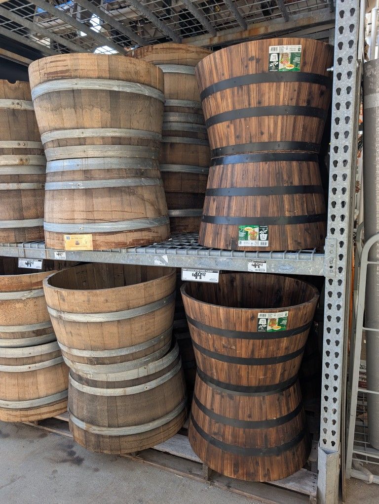 Mini Barrel Planter - 15-Gallon additional view