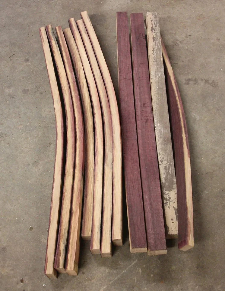 Reclaimed Oak Barrel Stave Bundle