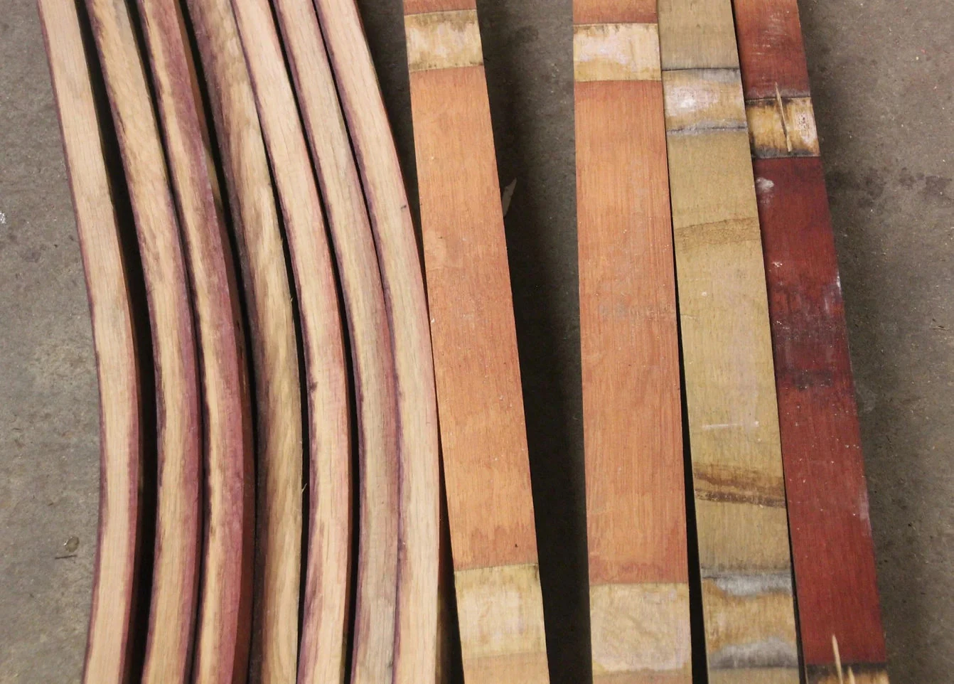 Reclaimed Oak Barrel Stave Bundle additional view